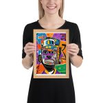 Poster en Papier Mat Encadré Puzzle Humain