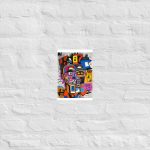 Poster papier mat Visage Synoptique