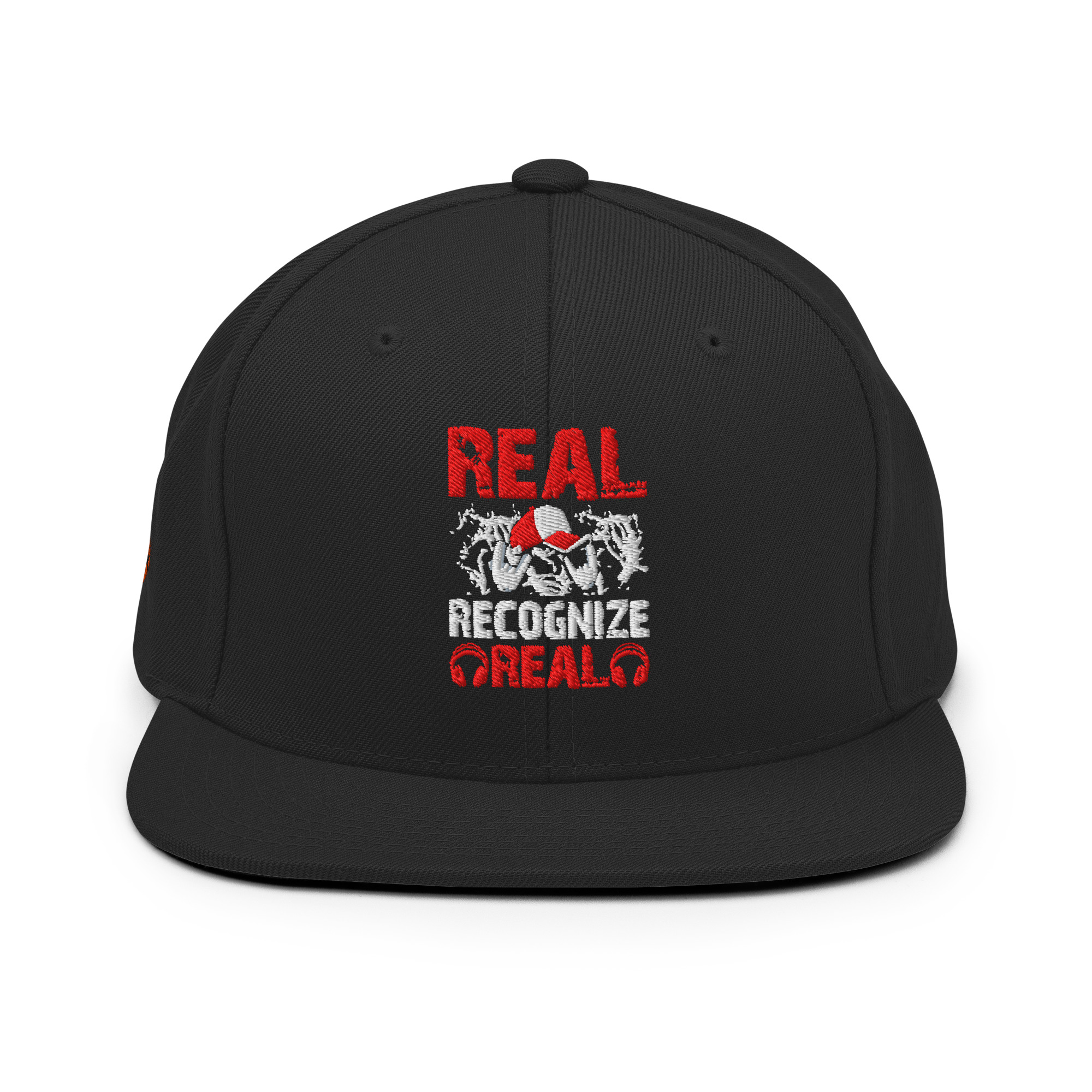 classic-snapback-black-front-68840aaf35202.jpg Casquette Snapback Real Recognize Real - Image 1
