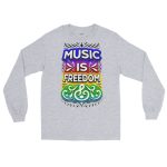 T-shirt Manches Longues Hommes Music Is Freedom