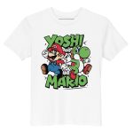 T-shirt Yoshi et Mario en coton bio enfant