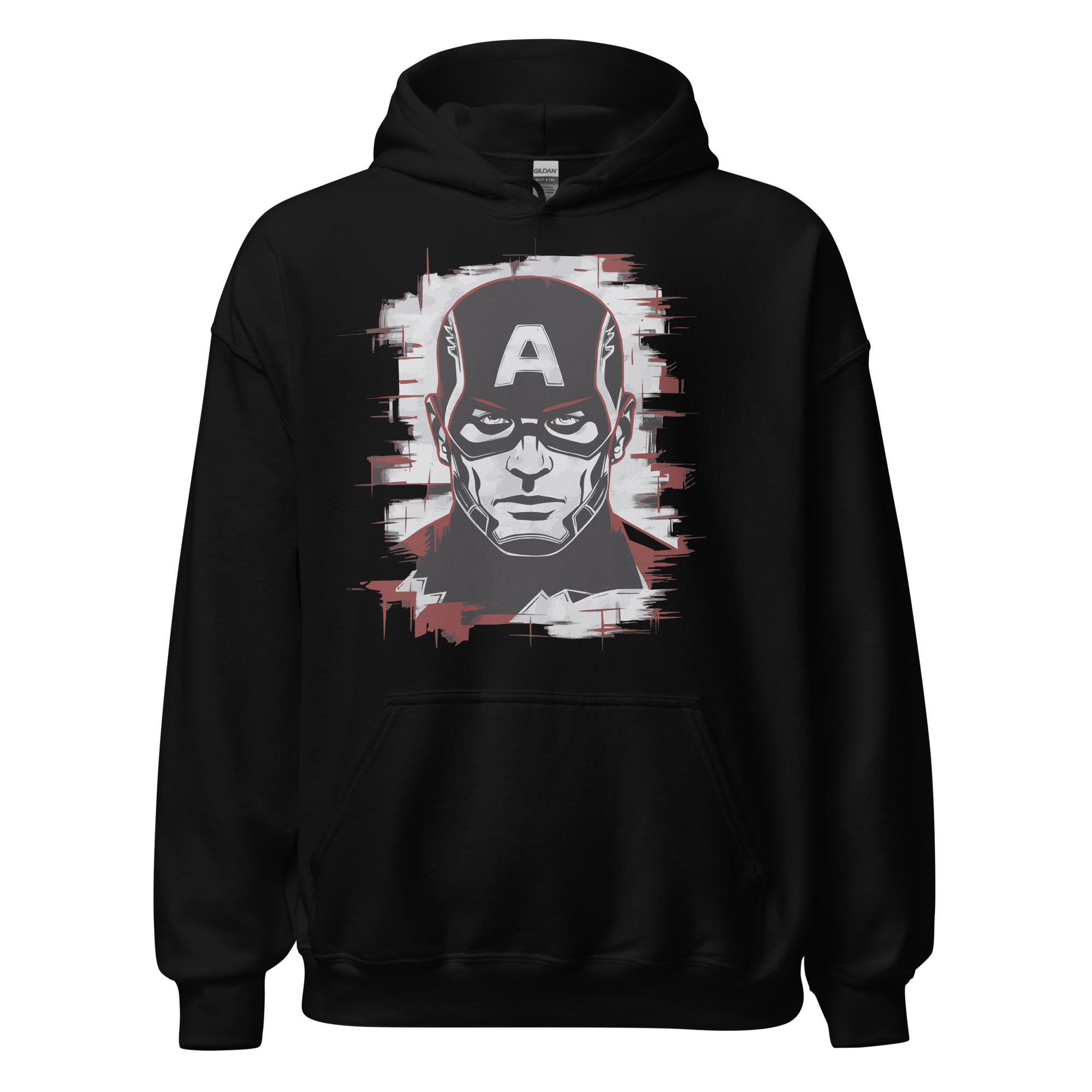 unisex-heavy-blend-hoodie-black-front-687c035121fde.jpg Hoodie 6clonik Captain America Bighead - Image 1