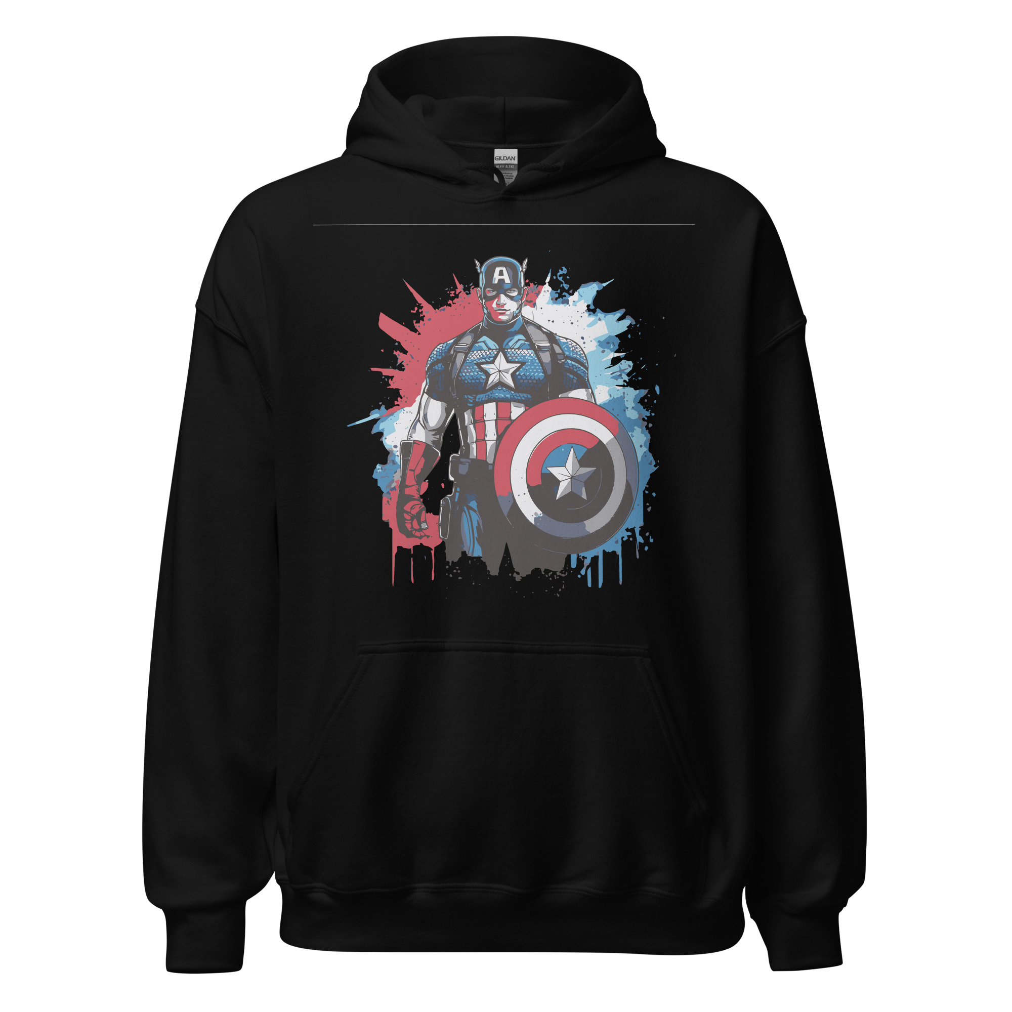 unisex-heavy-blend-hoodie-black-front-687c041bcc94d.jpg Hoodie 6clonik Captain America MID - Image 1