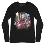 T-shirt Unisexe à Manches Longues Iron Man Profil City