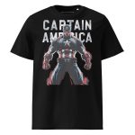 T-shirt Captain America Defi 100% organic cotton