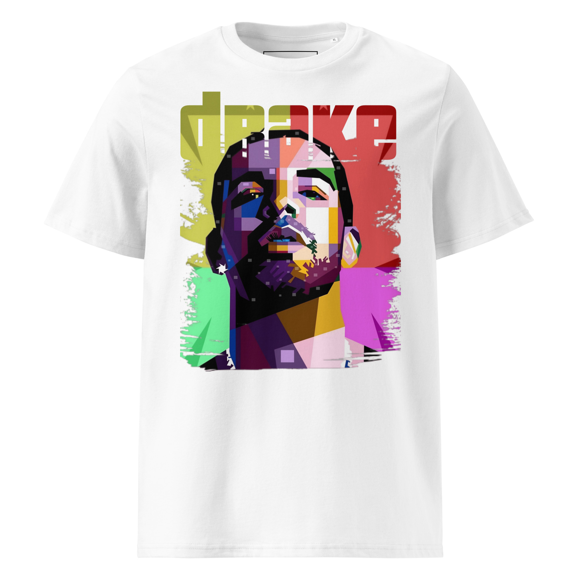 unisex-organic-cotton-t-shirt-white-front-687a35ad736c7.jpg T-shirt Drake 100% organic cotton - Image 1