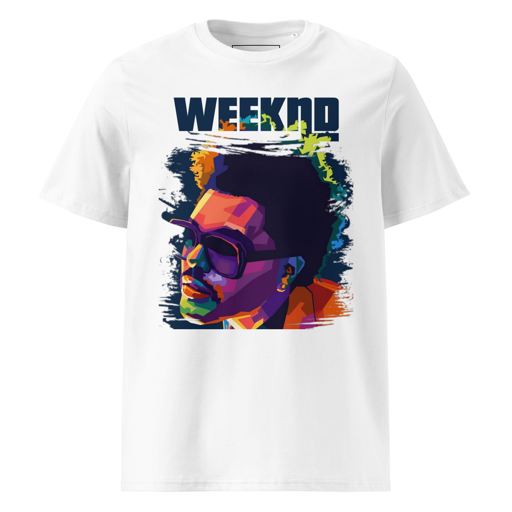 unisex-organic-cotton-t-shirt-white-front-687a41efe3be2.jpg T-shirt The Weekend 100% organic cotton - Image 1