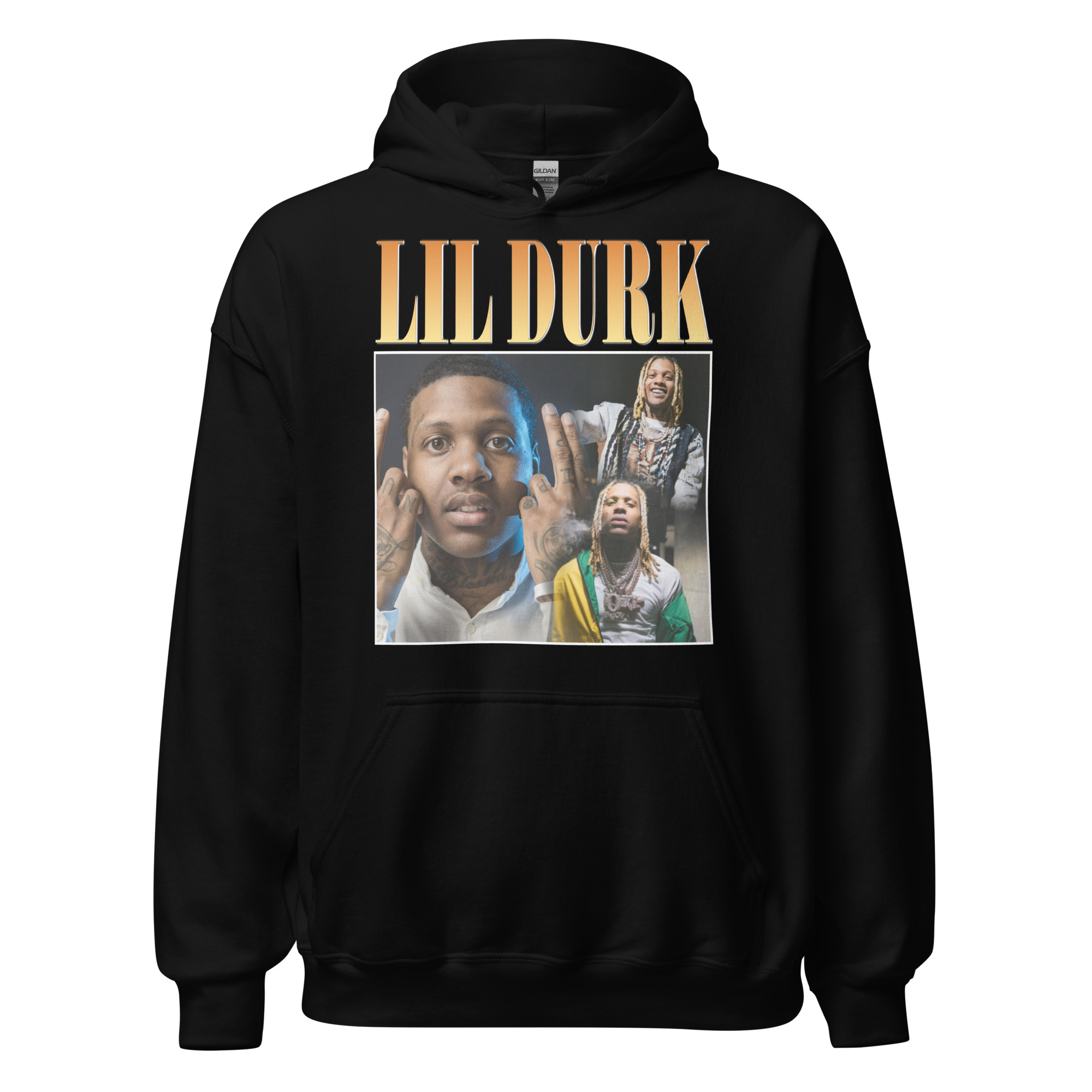 unisex-heavy-blend-hoodie-black-front-699a3fa073d87.jpg Hoodie 6clonik Trap Cover Lil Durk - Image 1