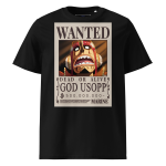T-shirt 6clonik One Piece God Usopp Wanted 100% organic coton